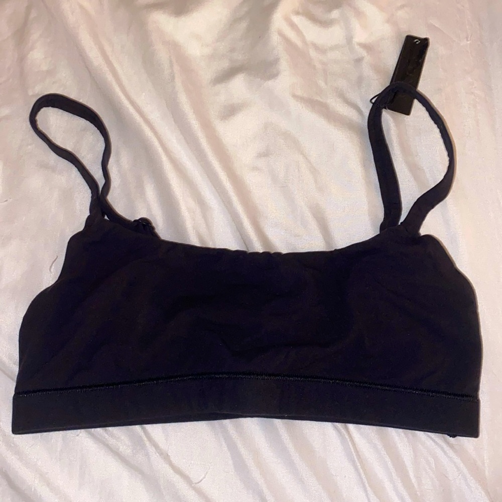 skims xxs scoop bra black